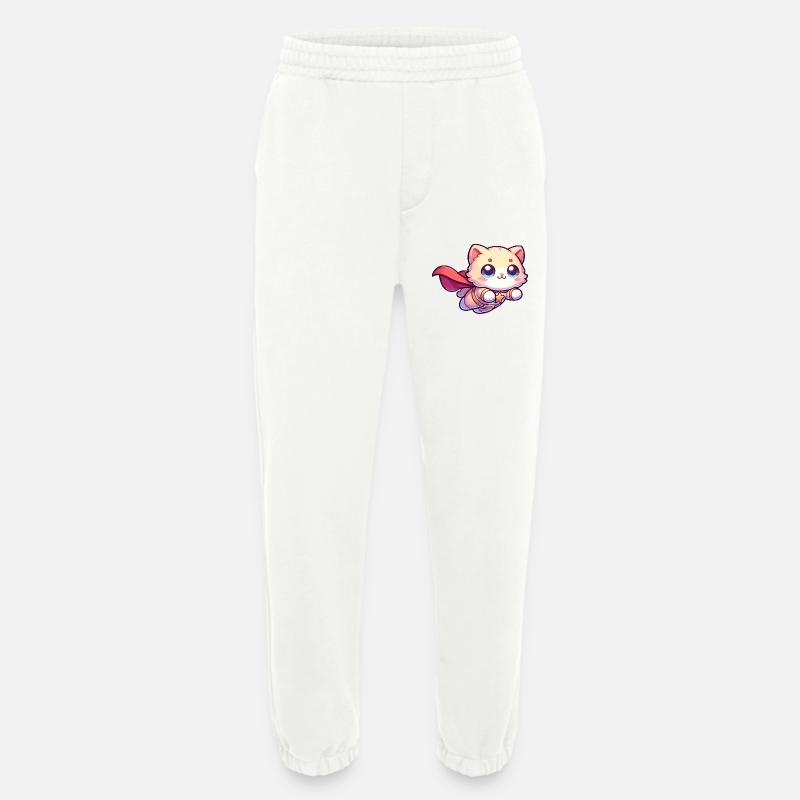 Superheld Katze Kätzchen Helden Mieze - Heavyweight Jogginghose - made by SPREAD  - OFF WHITE