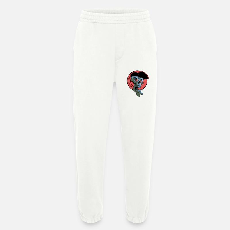 Lachender Radfahrerschädel - Heavyweight Jogginghose - made by SPREAD  - OFF WHITE