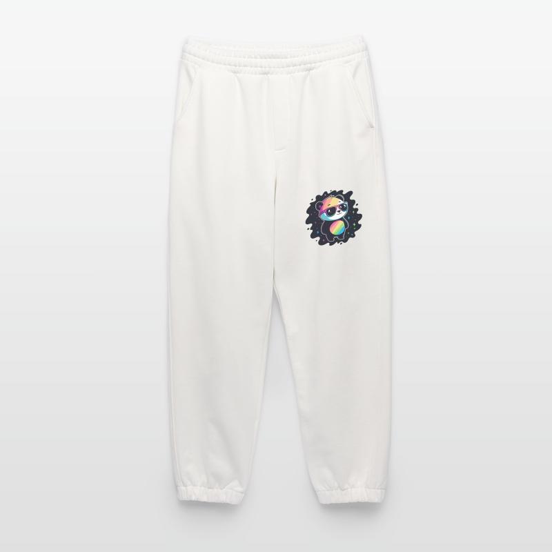 Panda Rainbow Galaxy Coole Brillen Heavyweight Jogginghose - made by SPREAD 