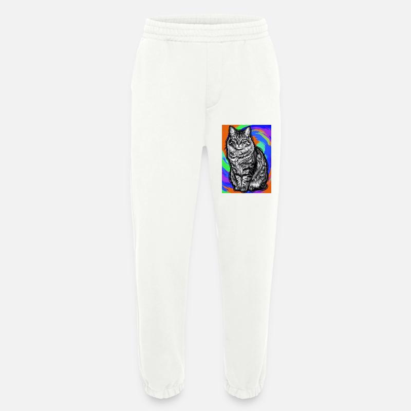 Katze - Heavyweight Jogginghose - made by SPREAD  - OFF WHITE