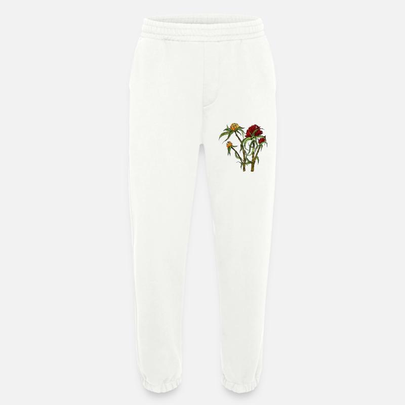 Blumen - Heavyweight Jogginghose - made by SPREAD  - OFF WHITE