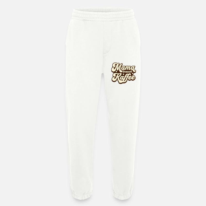 Mama brauch Kaffee - Heavyweight Jogginghose - made by SPREAD  - OFF WHITE