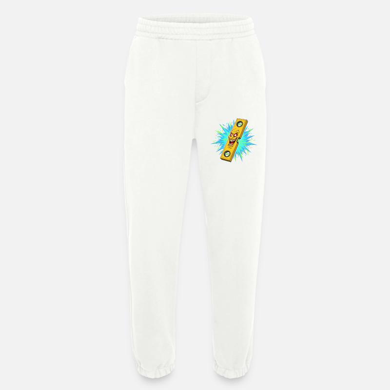 Furious level tool with explosion - Heavyweight Jogging Pants - made by SPREAD  - OFF WHITE