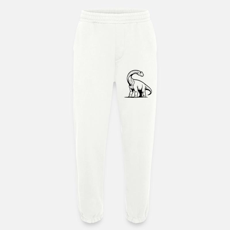 Brachiosaurus - Heavyweight Jogging Pants - made by SPREAD  - OFF WHITE