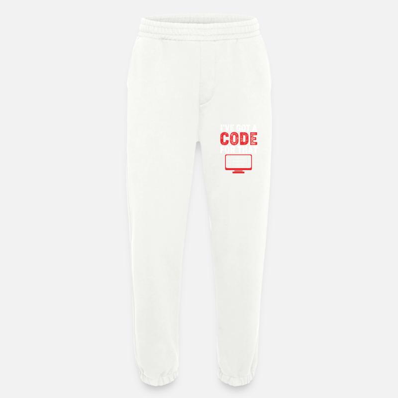 Medical Coder - Heavyweight Jogging Pants - made by SPREAD  - OFF WHITE