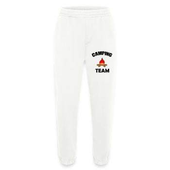 Campfire Silhouette Design - Heavyweight Jogging Pants - made by SPREAD  - OFF WHITE - Front