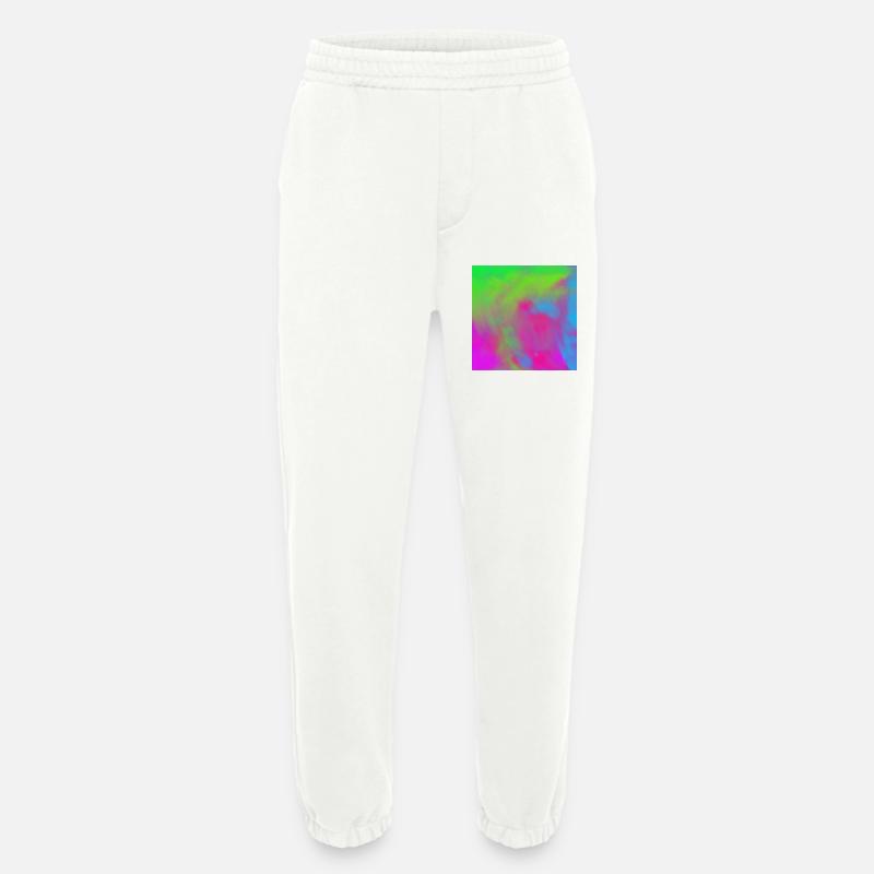Lebendiger Neon-Tie-dye-Farbverlauf Burst - Heavyweight Jogginghose - made by SPREAD  - OFF WHITE