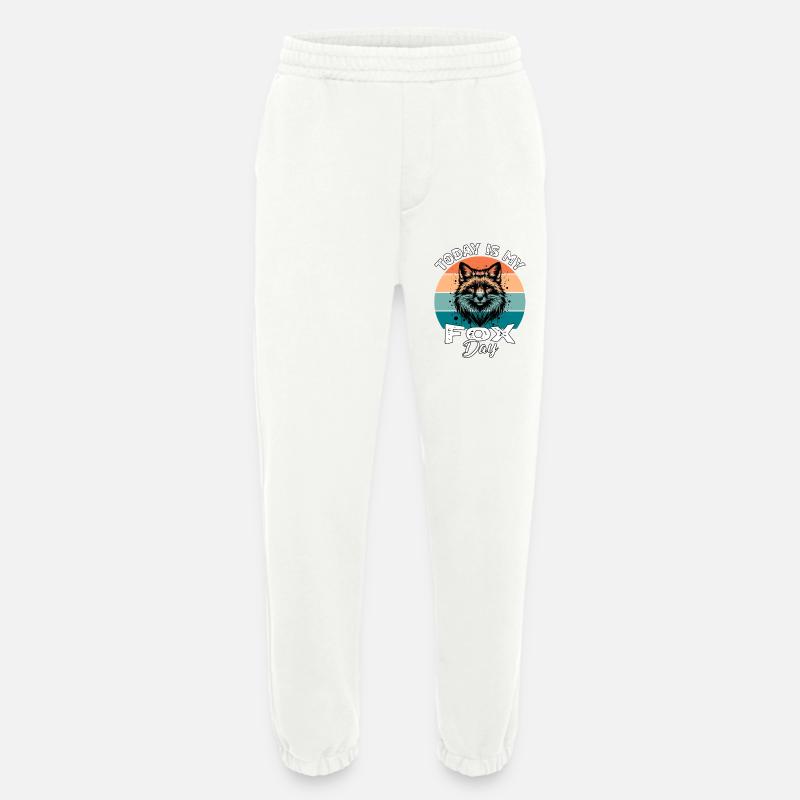 Red Fox Fox Fox - Heavyweight Jogging Pants - made by SPREAD  - OFF WHITE