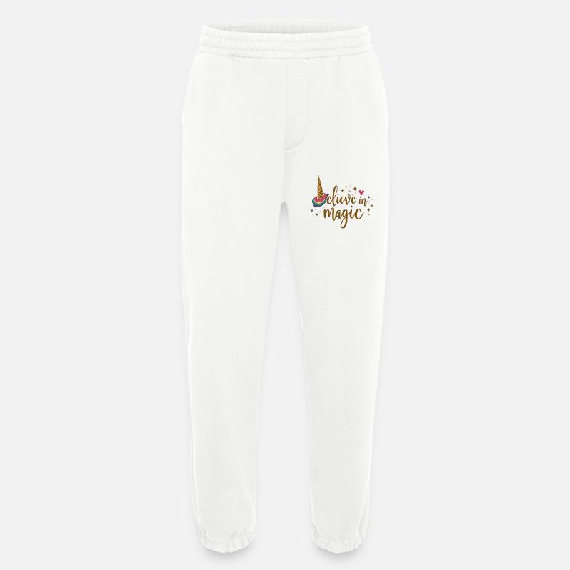 Glaube an Magie Einhorn - Heavyweight Jogginghose - made by SPREAD - OFF WHITE