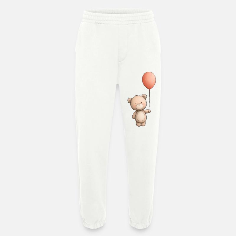 teddy bear, teddy bear - Heavyweight Jogging Pants - made by SPREAD  - OFF WHITE