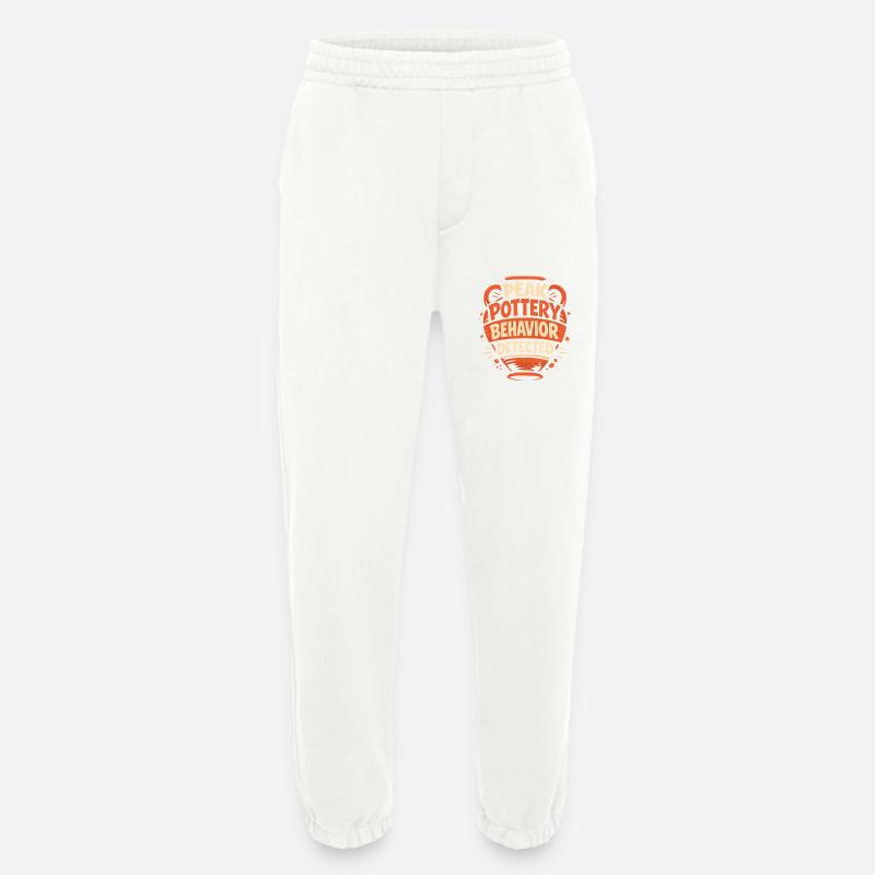 Maximum Pottery Mode | Ceramic - Heavyweight Jogging Pants - made by SPREAD  - OFF WHITE