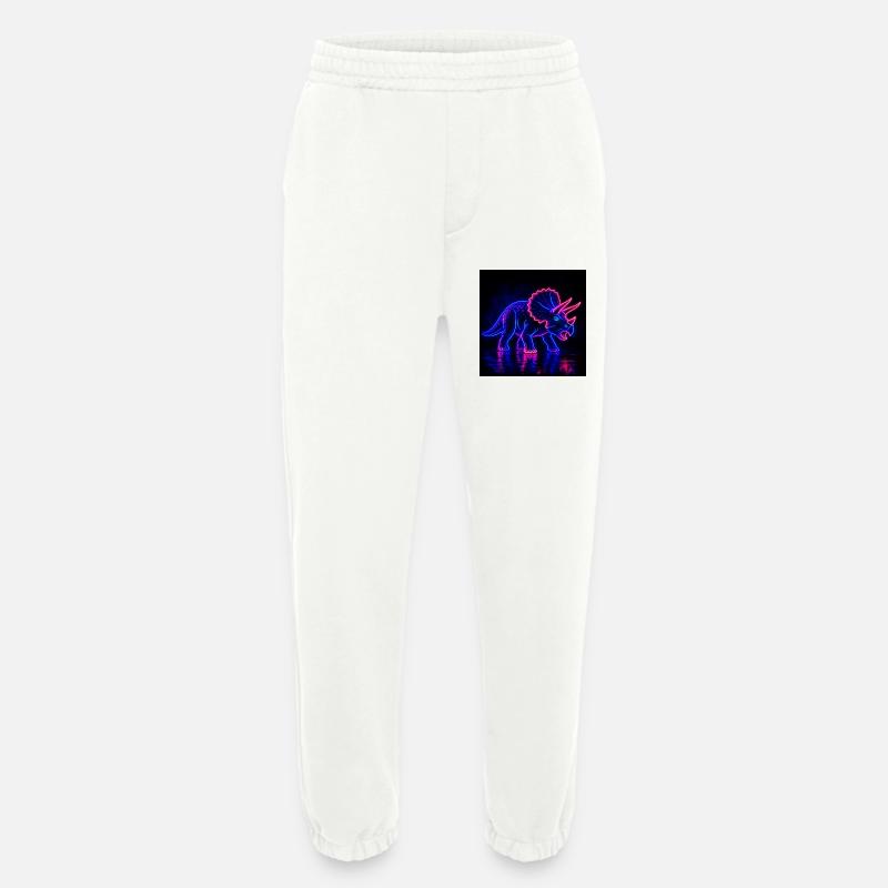 Neon Triceratops Neon Light - Heavyweight Jogginghose - made by SPREAD - OFF WHITE