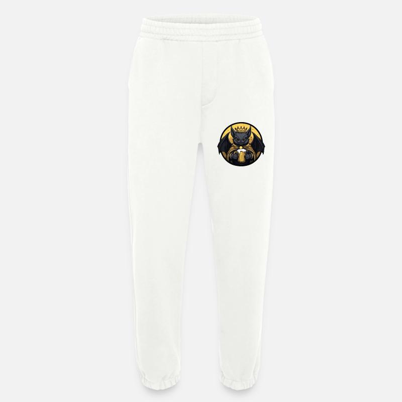 Fledermaus Bier Lustig - Heavyweight Jogginghose - made by SPREAD  - OFF WHITE