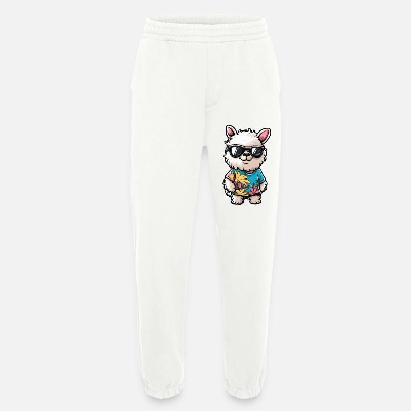 Alpaka Llama Comic Urlaub - Heavyweight Jogginghose - made by SPREAD  - OFF WHITE