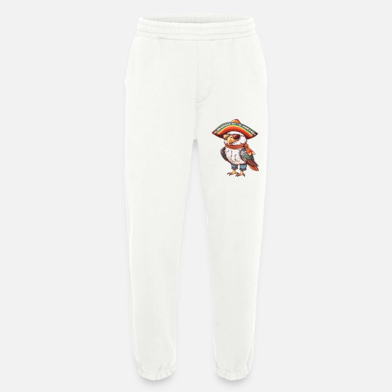 Eagle Comic Funny Sombrero - Heavyweight Jogging Pants - made by SPREAD  - OFF WHITE