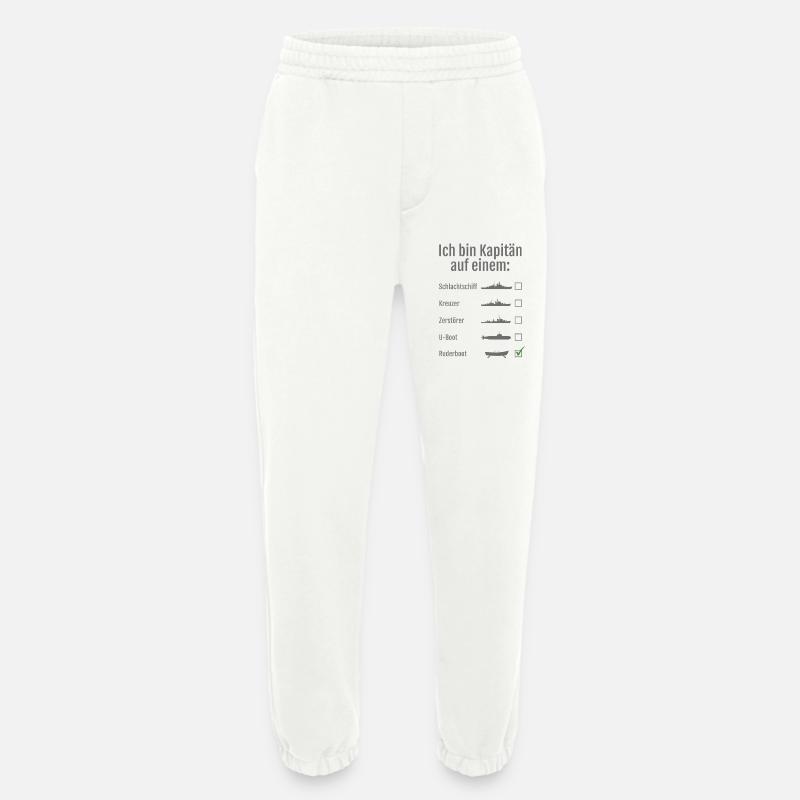 I'm a captain on a ... - Heavyweight Jogging Pants - made by SPREAD  - OFF WHITE