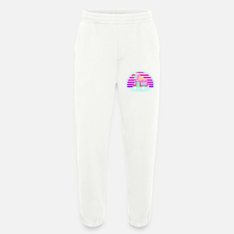 Eiscreme Eiswagen Eis Eisdiele - Heavyweight Jogging Pants - made by SPREAD  - OFF WHITE