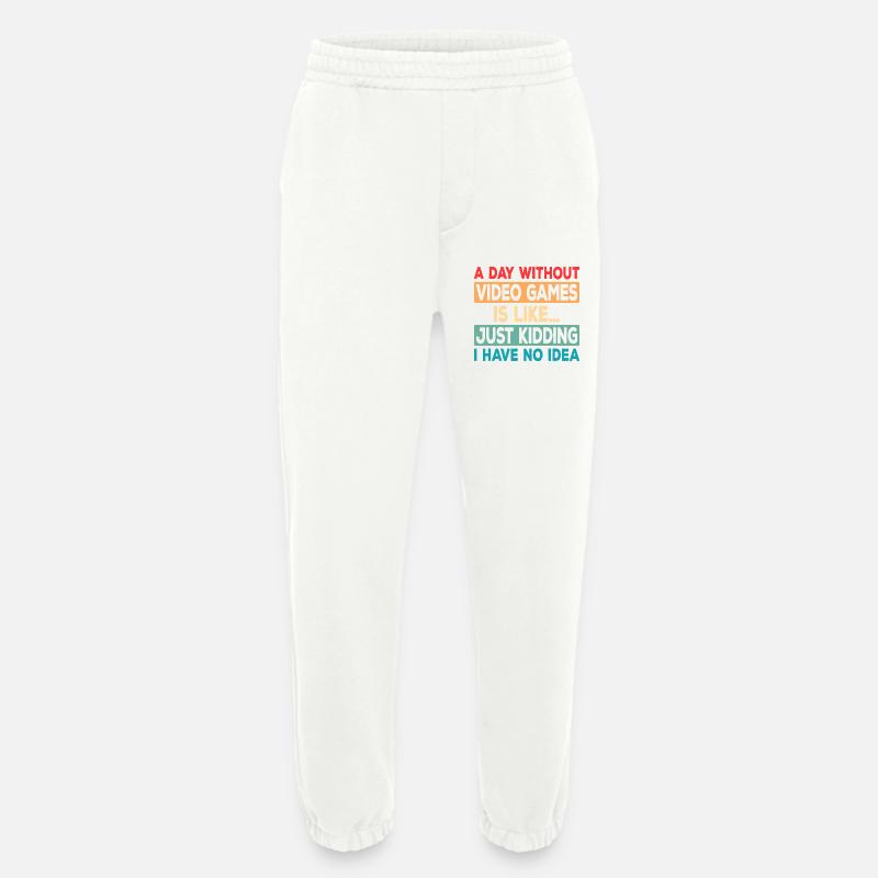 Game Day Absence Joke Tee - Heavyweight Jogging Pants - made by SPREAD  - OFF WHITE