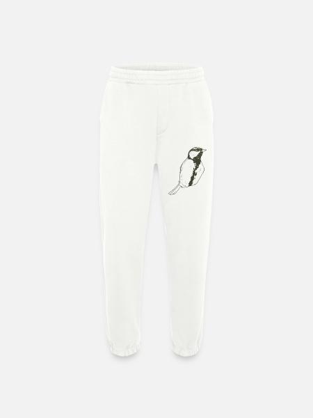 Schlichte Vogelsilhouette - Heavyweight Jogginghose - made by SPREAD - OFF WHITE