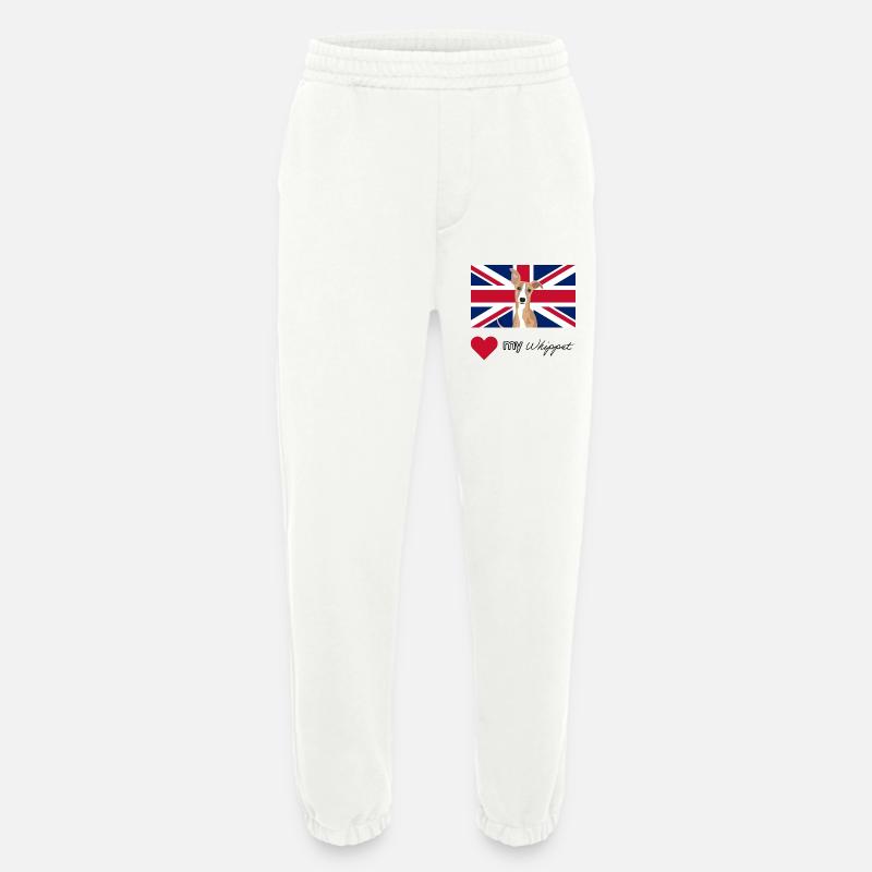 LUVMYWHIPPET (Black) - Heavyweight Jogging Pants - made by SPREAD - OFF WHITE