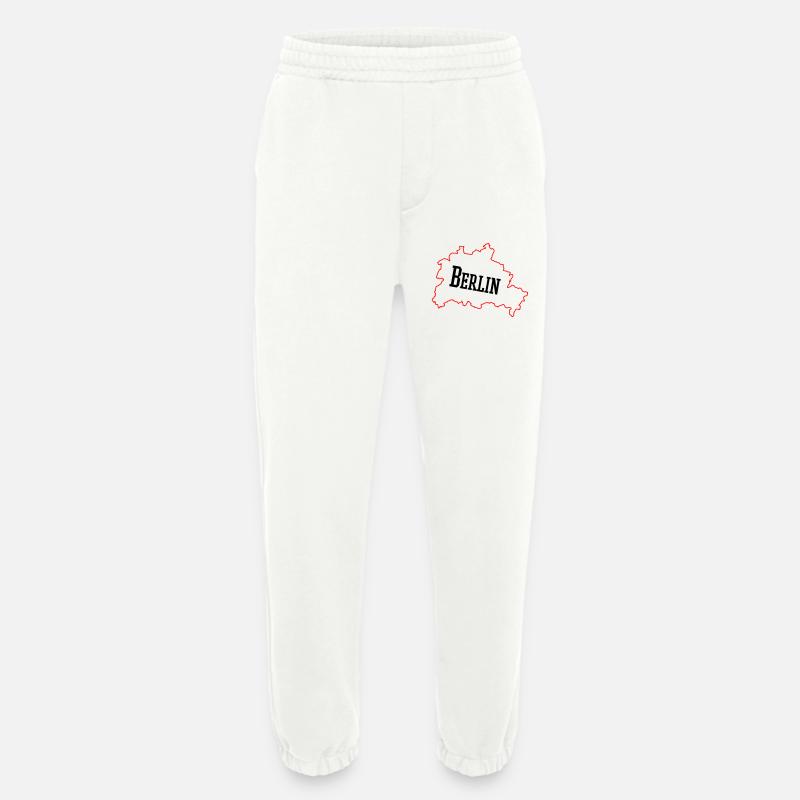 berlin_umriss_02 - Heavyweight Jogginghose - made by SPREAD  - OFF WHITE