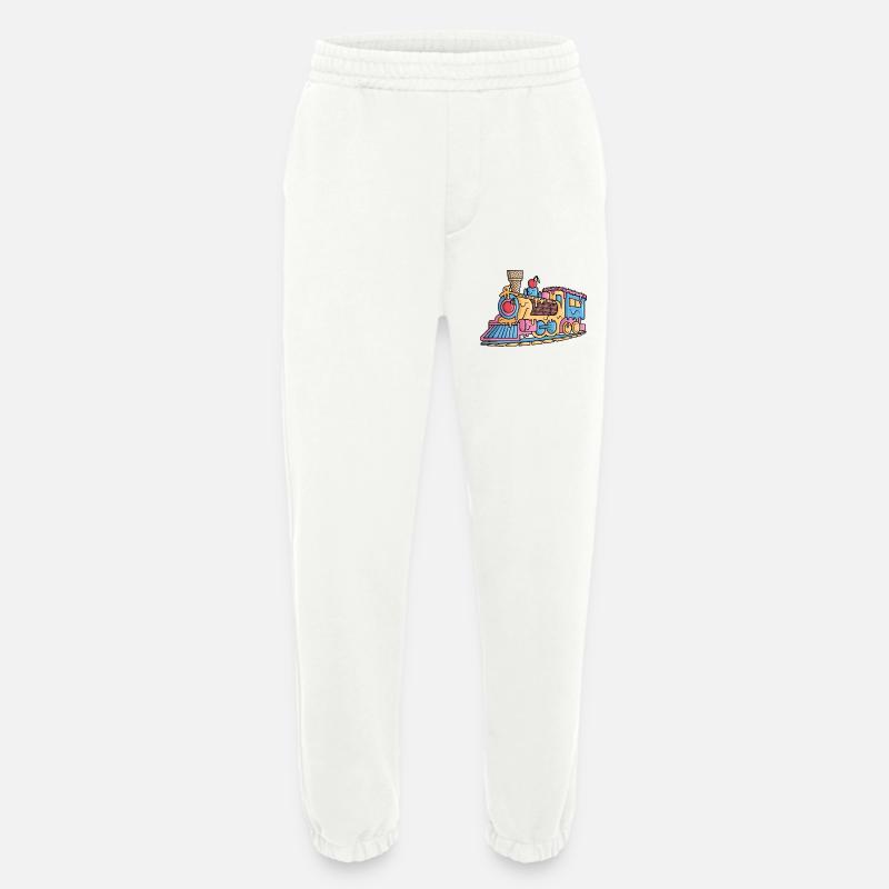 Dampflok Eiscreme Modelleisenbahn Eisenbahn - Heavyweight Jogginghose - made by SPREAD  - OFF WHITE