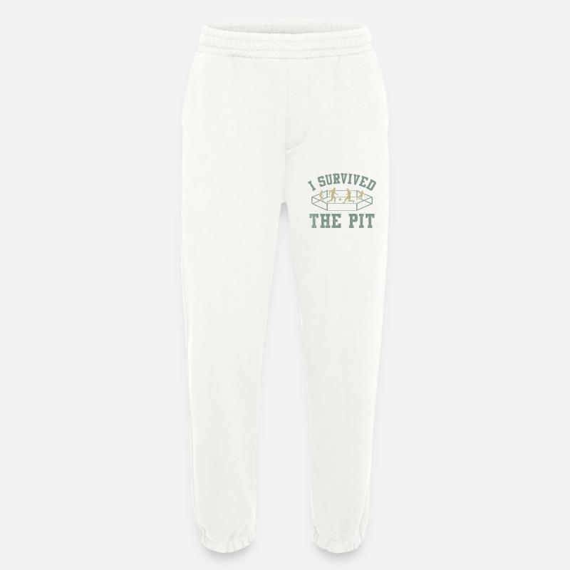 I Survived The Pit Ring - Heavyweight Jogging Pants - made by SPREAD  - OFF WHITE