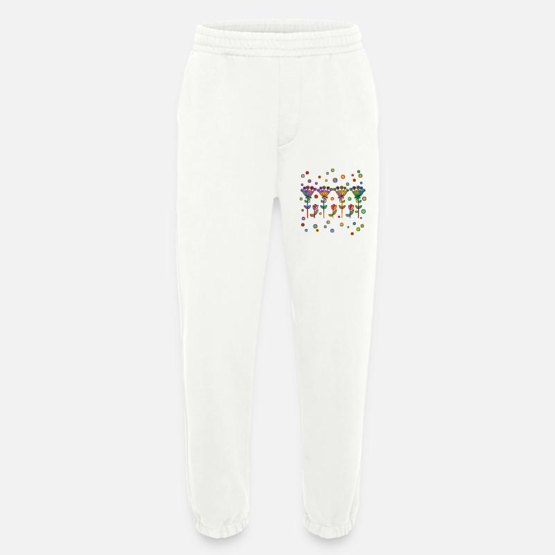 Fleur - Pantalon de jogging bio épais fabriqué en UE - OFF WHITE