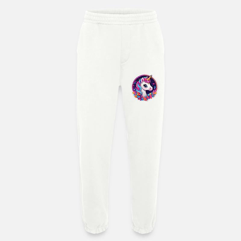 Sternenregenbogen-Einhorn - Heavyweight Jogginghose - made by SPREAD  - OFF WHITE