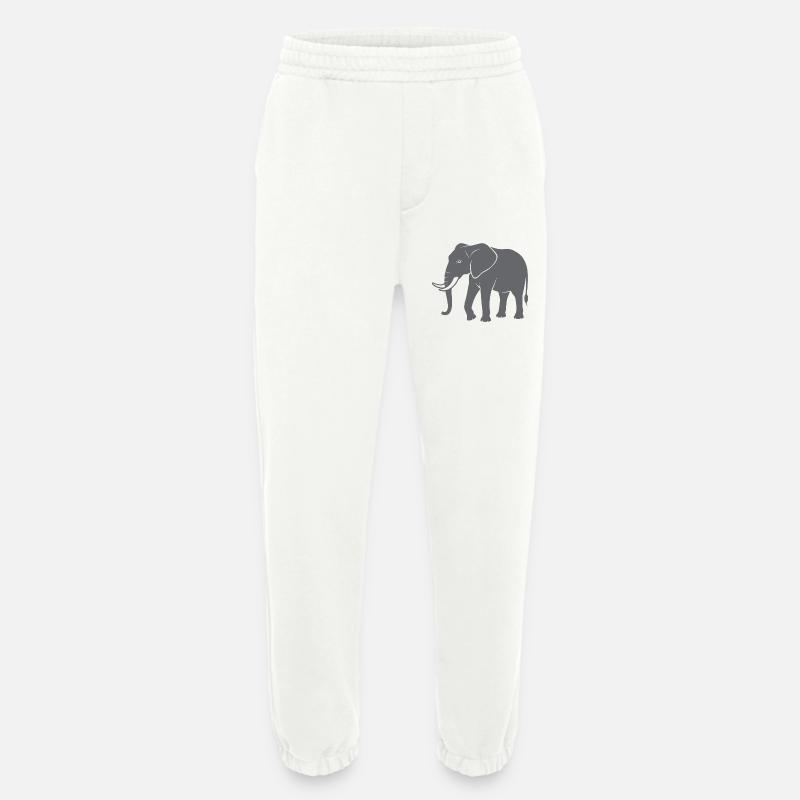 Elephant - Heavyweight Jogging Pants - made by SPREAD  - OFF WHITE