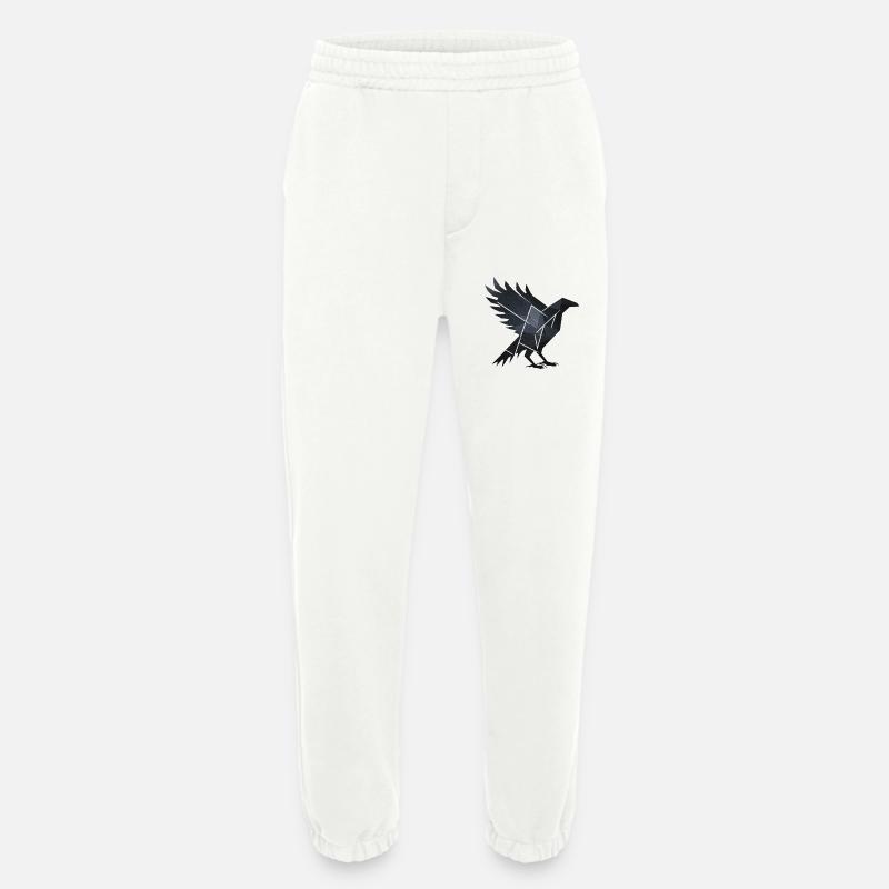 Black Raven - Heavyweight Jogging Pants - made by SPREAD  - OFF WHITE