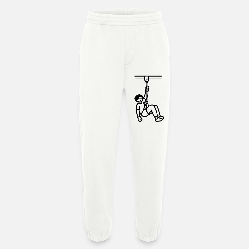 Zip Lines - Heavyweight Jogging Pants - made by SPREAD  - OFF WHITE