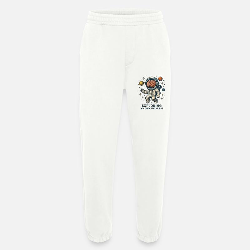 Kosmischer Kopfastronaut - Heavyweight Jogginghose - made by SPREAD  - OFF WHITE