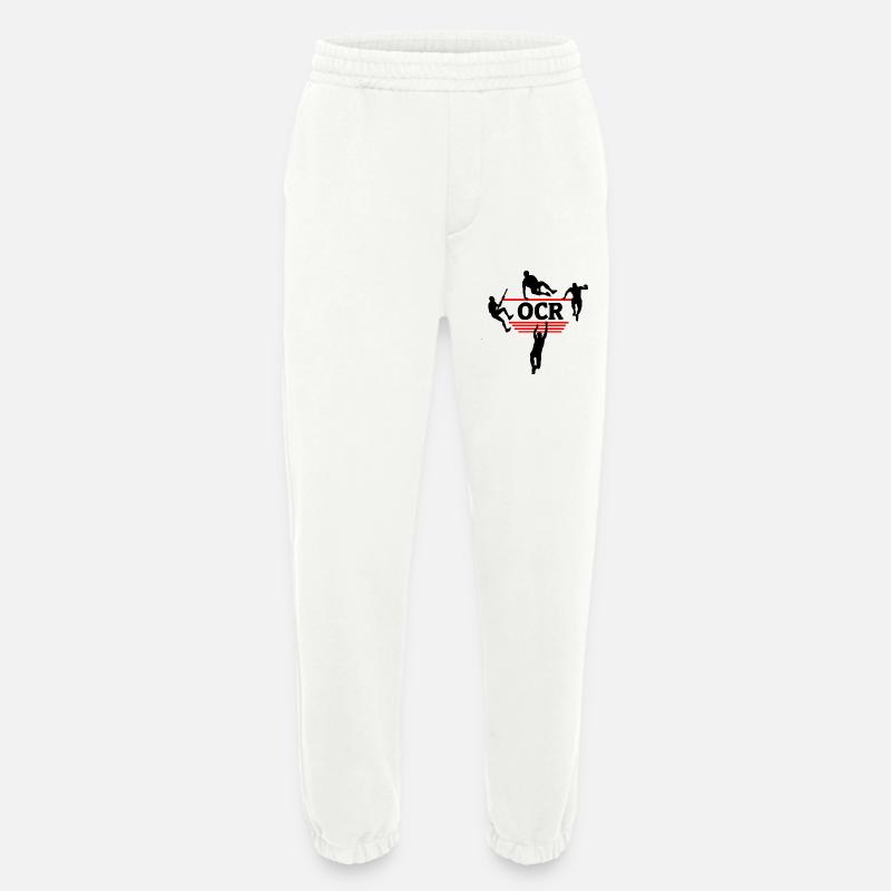 OCR Strength – Obstacle Focus Design - Heavyweight Jogging Pants - made by SPREAD  - OFF WHITE