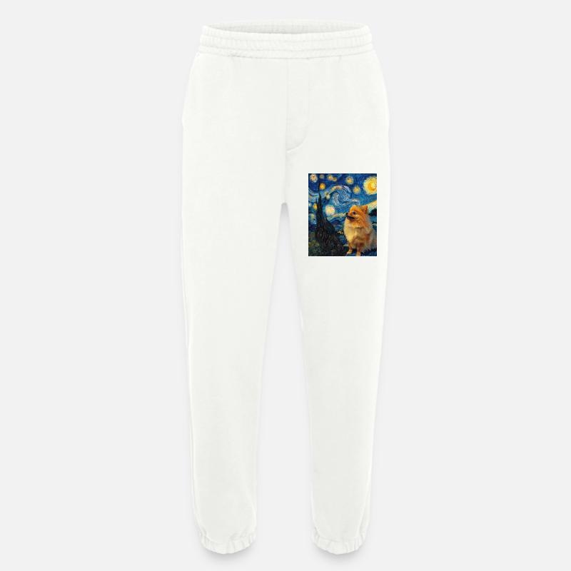 Zwergspitz Spitz Pomeranian - Heavyweight Jogging Pants - made by SPREAD  - OFF WHITE