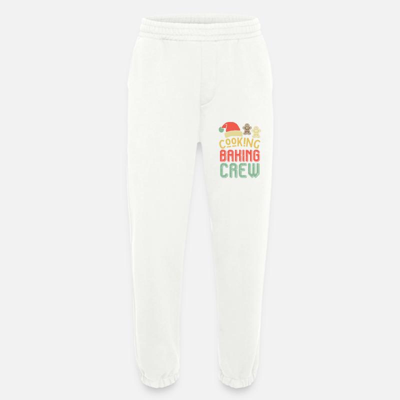 Christmas Baking Crew – Cooking Baking Crew - Heavyweight Jogging Pants - made by SPREAD  - OFF WHITE