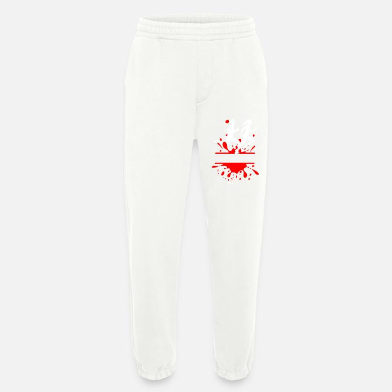 Mud Run Duo – Individuelles Splash-Design - Heavyweight Jogginghose - made by SPREAD - OFF WHITE