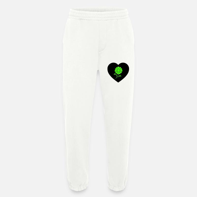 Blumen - Heavyweight Jogginghose - made by SPREAD  - OFF WHITE