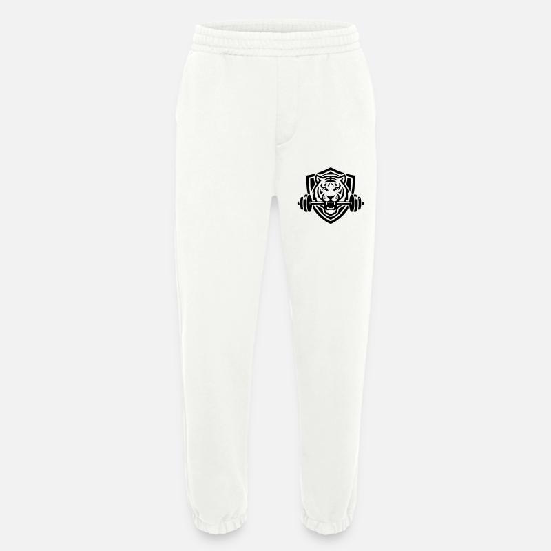 Tiger - Heavyweight Jogging Pants - made by SPREAD  - OFF WHITE