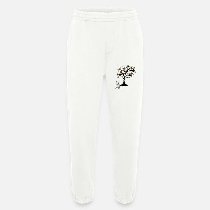 Niedliche Maus Äpfel Apfelbaum Kind - Heavyweight Jogginghose - made by SPREAD - OFF WHITE