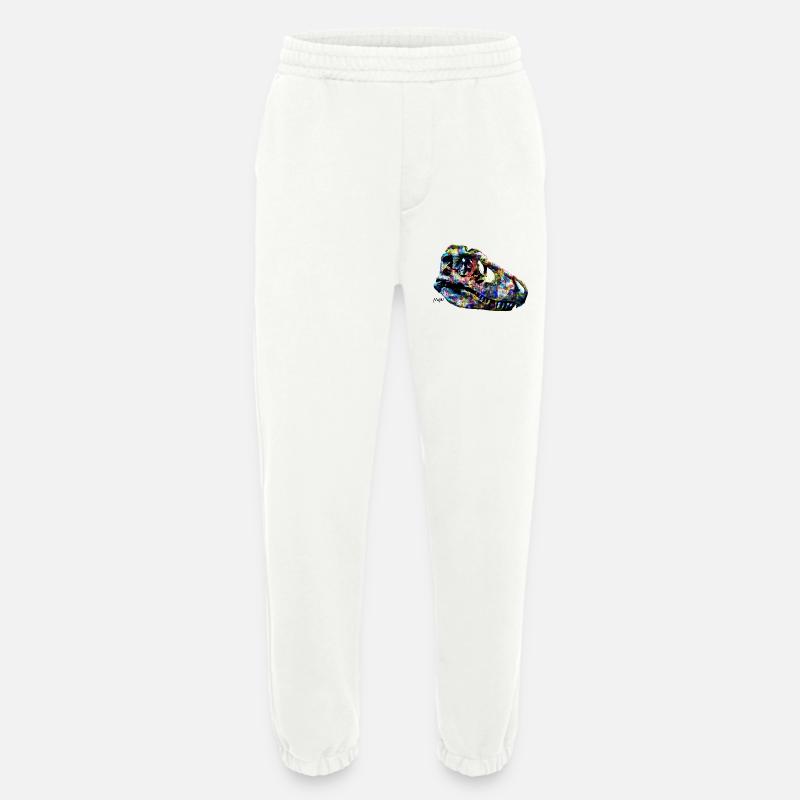 tarbosaurus - Pantalon de jogging bio épais fabriqué en UE - OFF WHITE