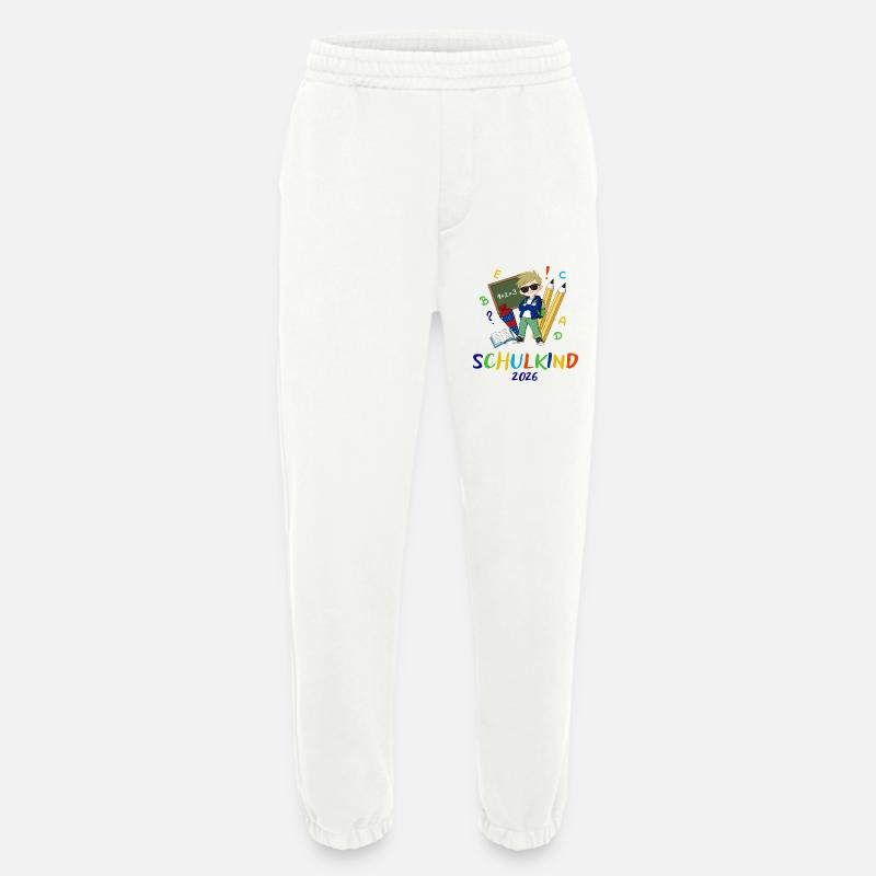 Schulkind 2026 Bunt - Heavyweight Jogginghose - made by SPREAD - OFF WHITE
