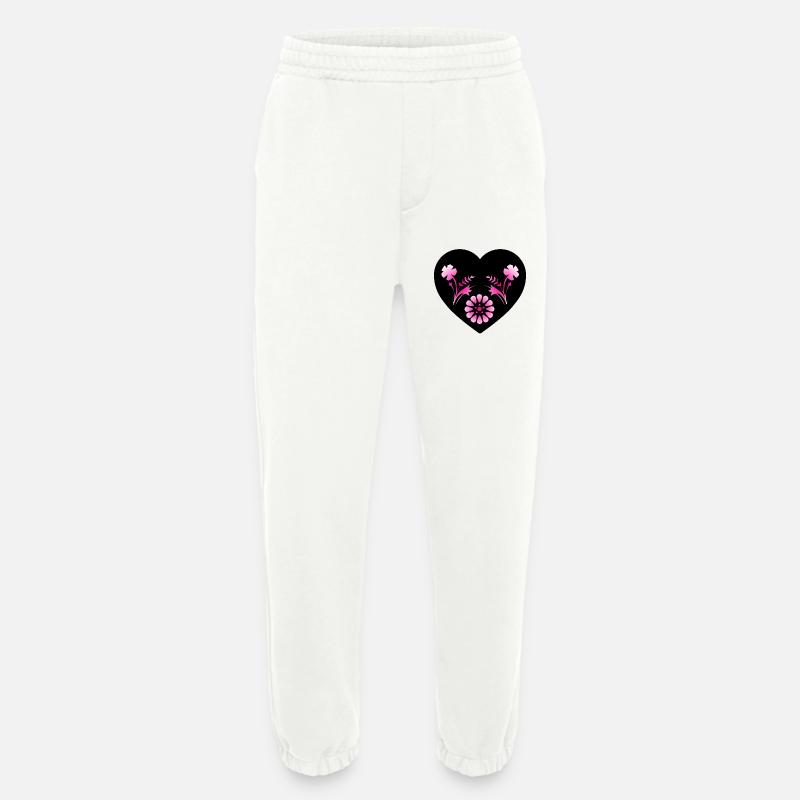 Blumen - Heavyweight Jogginghose - made by SPREAD  - OFF WHITE