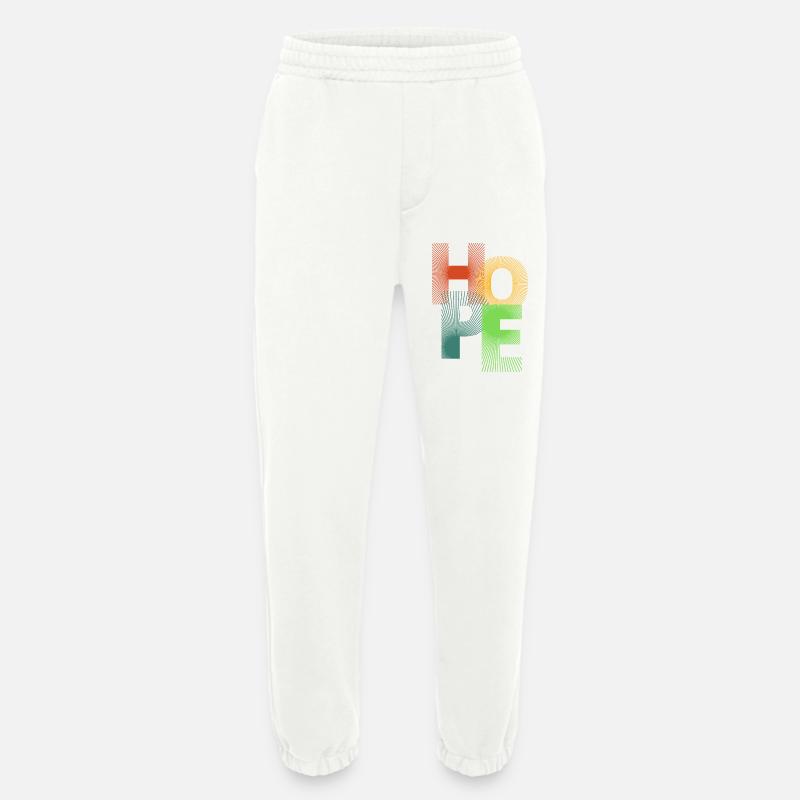Hoffnung in farbigen Strahlen - Heavyweight Jogginghose - made by SPREAD  - OFF WHITE