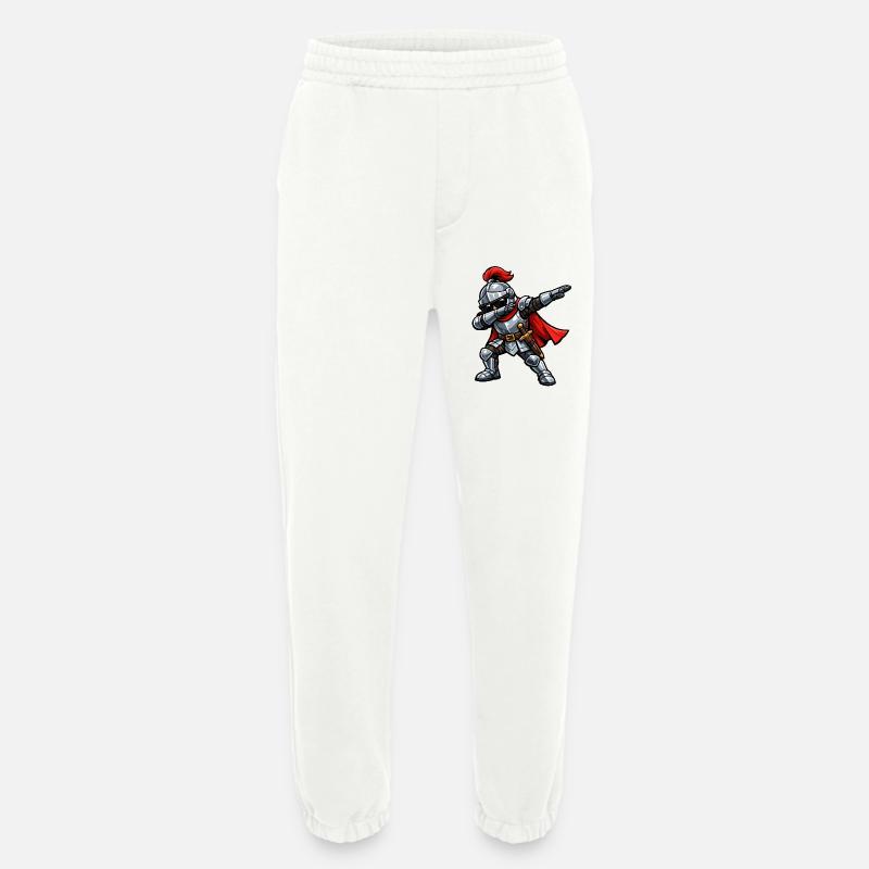 Dabbing Knight - Heavyweight Jogging Pants - made by SPREAD  - OFF WHITE