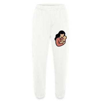 Mama Baby Boho Minimalismus - Heavyweight Jogginghose - made by SPREAD  - OFF WHITE - Vorne