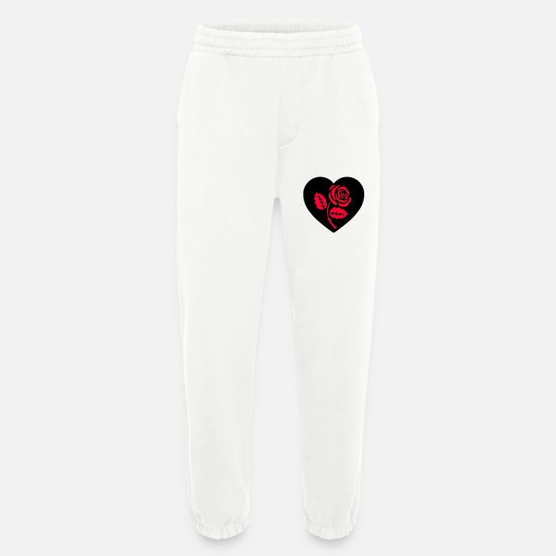 Roses - Heavyweight Jogging Pants - made by SPREAD - OFF WHITE