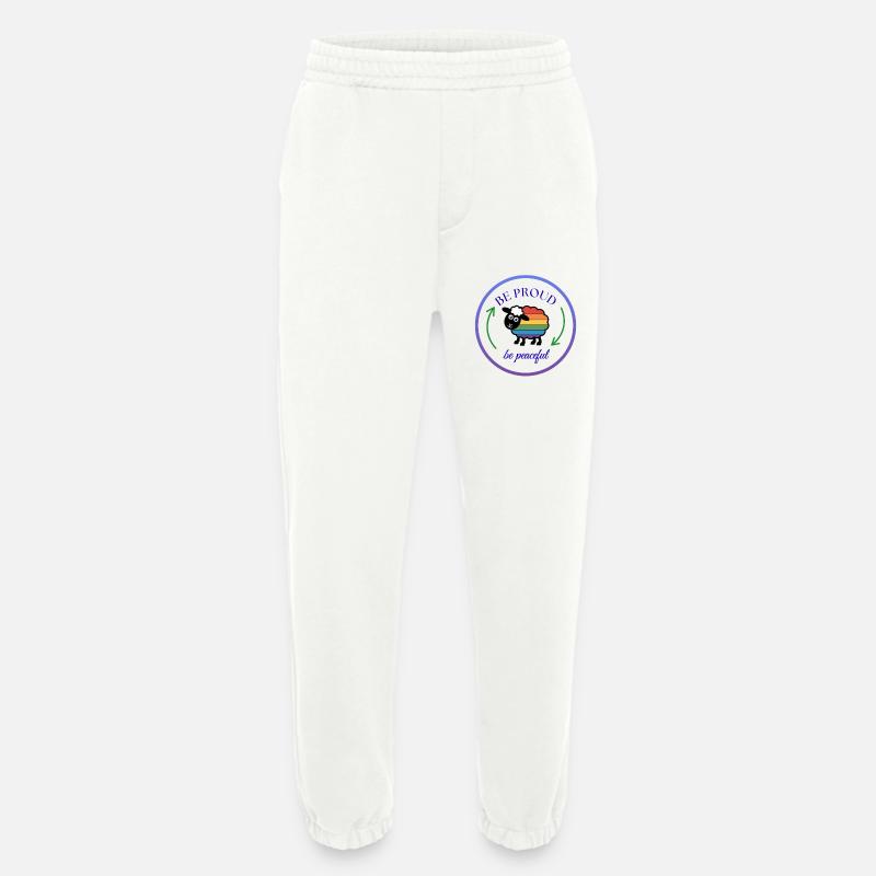 Pride Regenbogen-Schaf: Stolz und Friedlich - Heavyweight Jogginghose - made by SPREAD  - OFF WHITE
