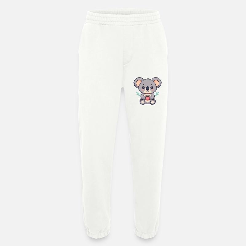 Koala-Süßkaffee - Heavyweight Jogginghose - made by SPREAD - OFF WHITE