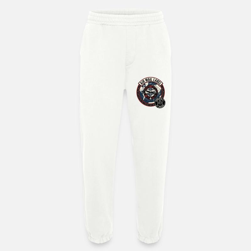 Air Mail England - Heavyweight Jogging Pants - made by SPREAD  - OFF WHITE